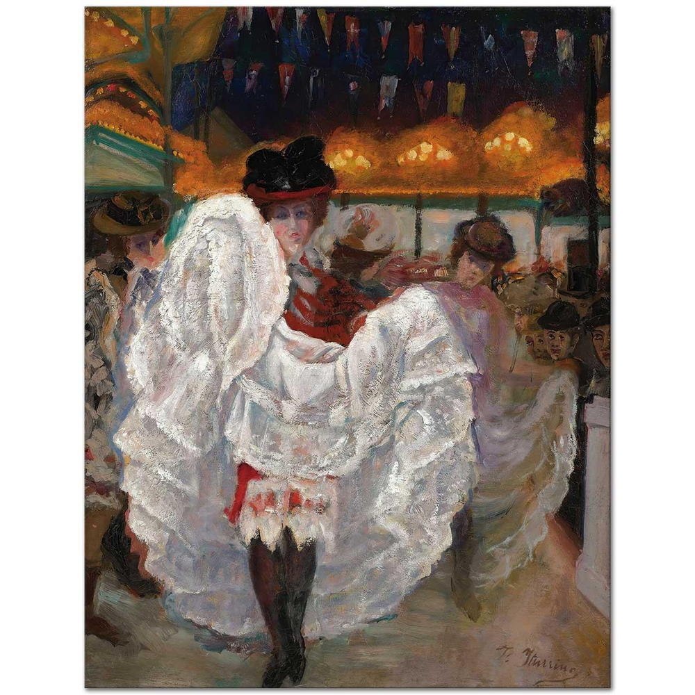 Francisco Iturrino Cancan Dansı Kanvas Tablo