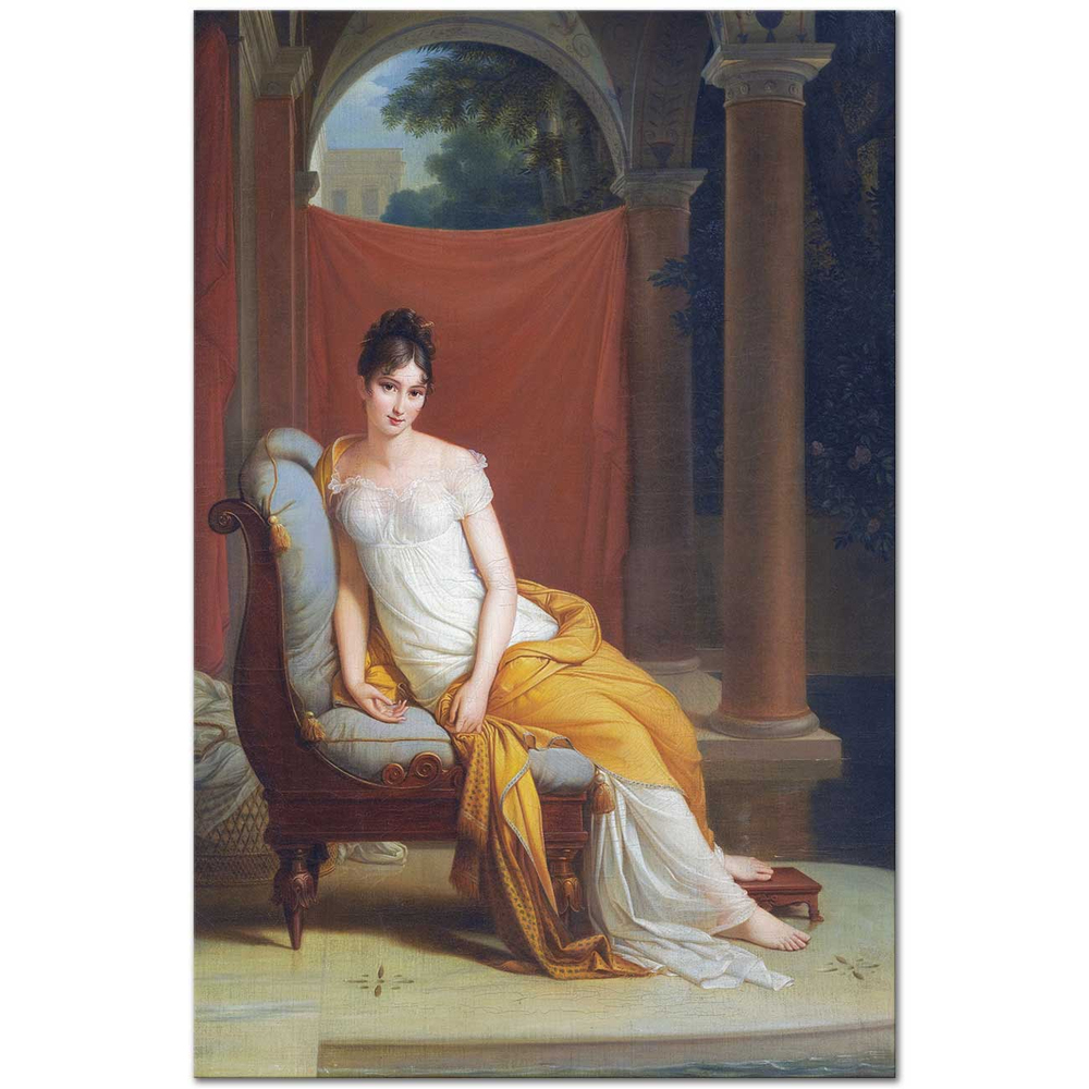 François Gerard Madam Recamier Kanvas Tablo