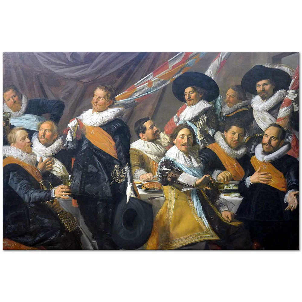 Frans Hals St George Sivil Savunma Memurlarının Ziyafeti Kanvas Tablo