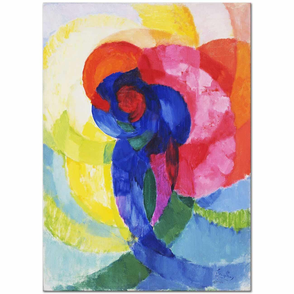 Frantisek Kupka Kırmızı ve Mavi Diskler Kanvas Tablo