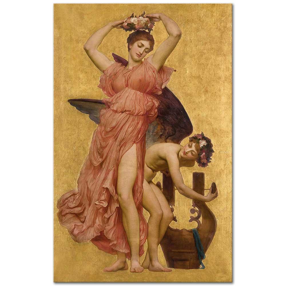 Frederic Leighton Erato Kanvas Tablo