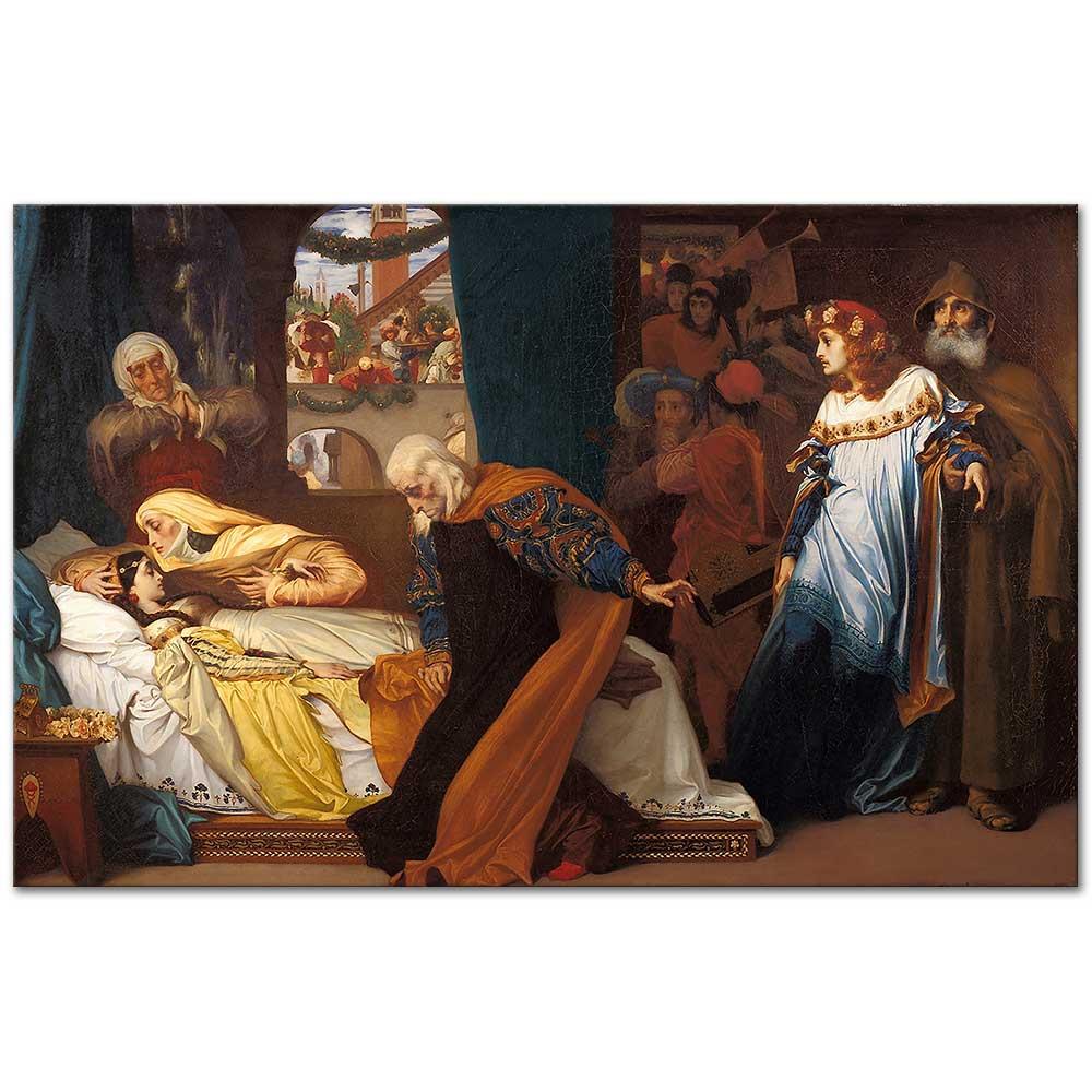 Frederic Leighton Juliet'in Sahte Ölümü Kanvas Tablo