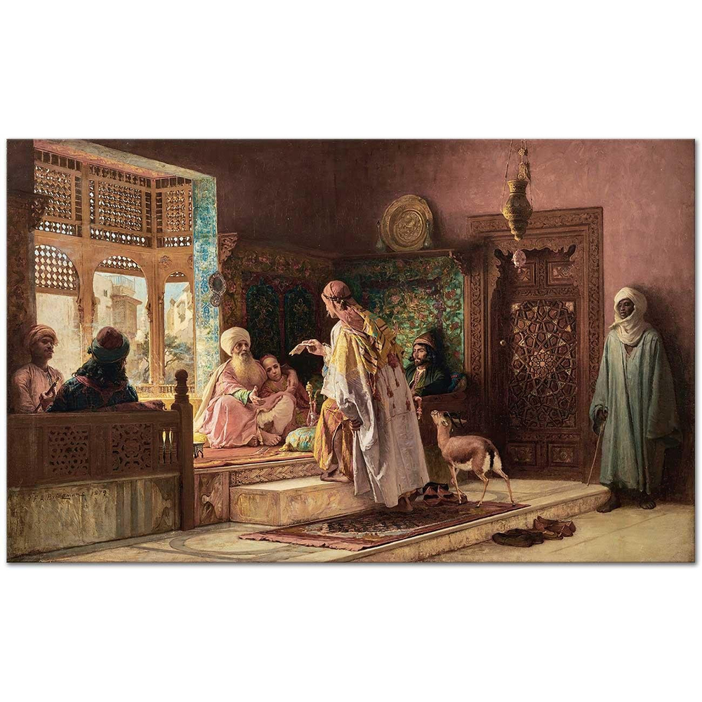Frederick Arthur Bridgman The Messenger Art Print