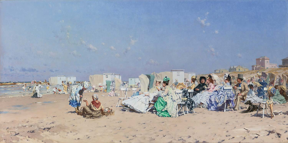 Frederik Hendrik Kaemmerer Beach At Scheveningen Art Print