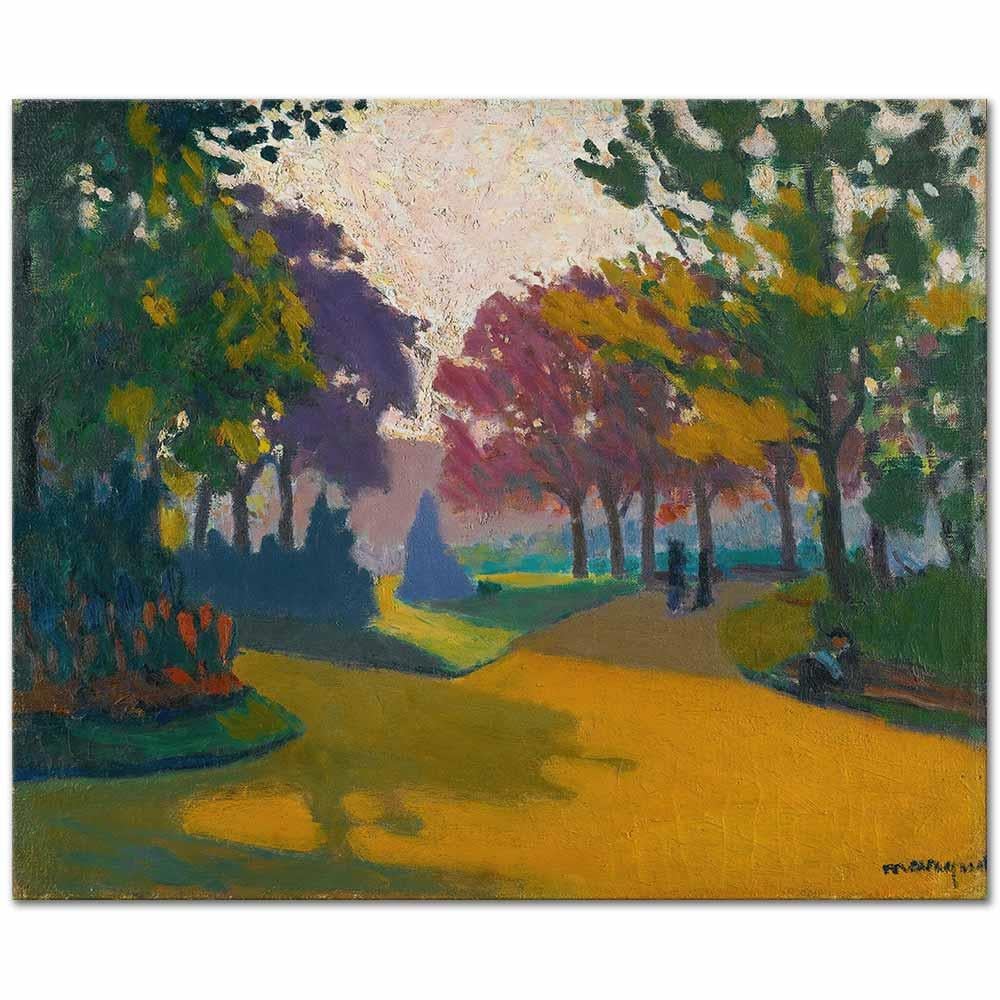 Albert Marquet Luxembourg Parkı Kanvas Tablo