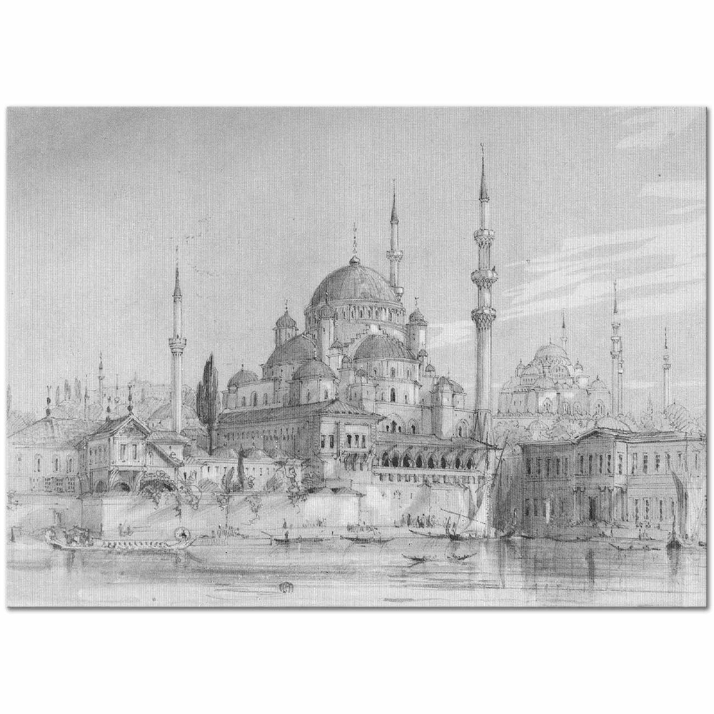 Gaspare Fossati Yeni Camii Kanvas Tablo