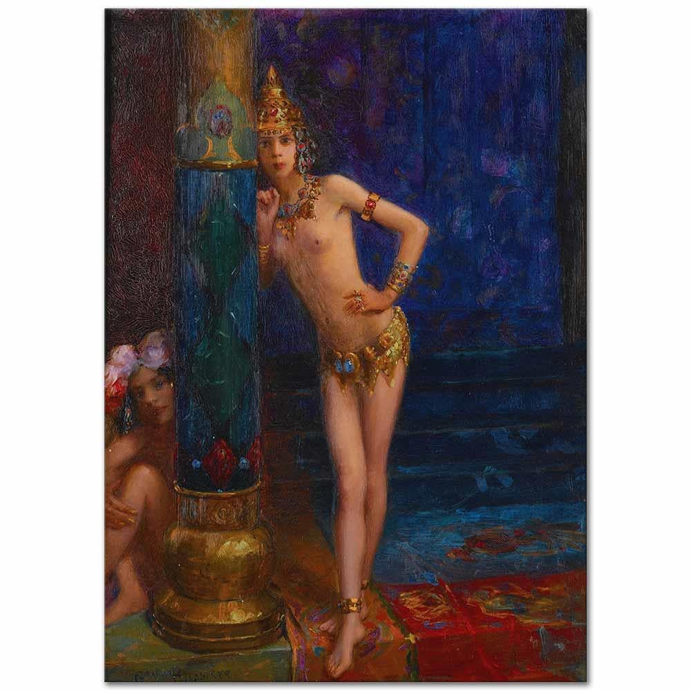 Gaston Bussiere İki Dansçı Kanvas Tablo