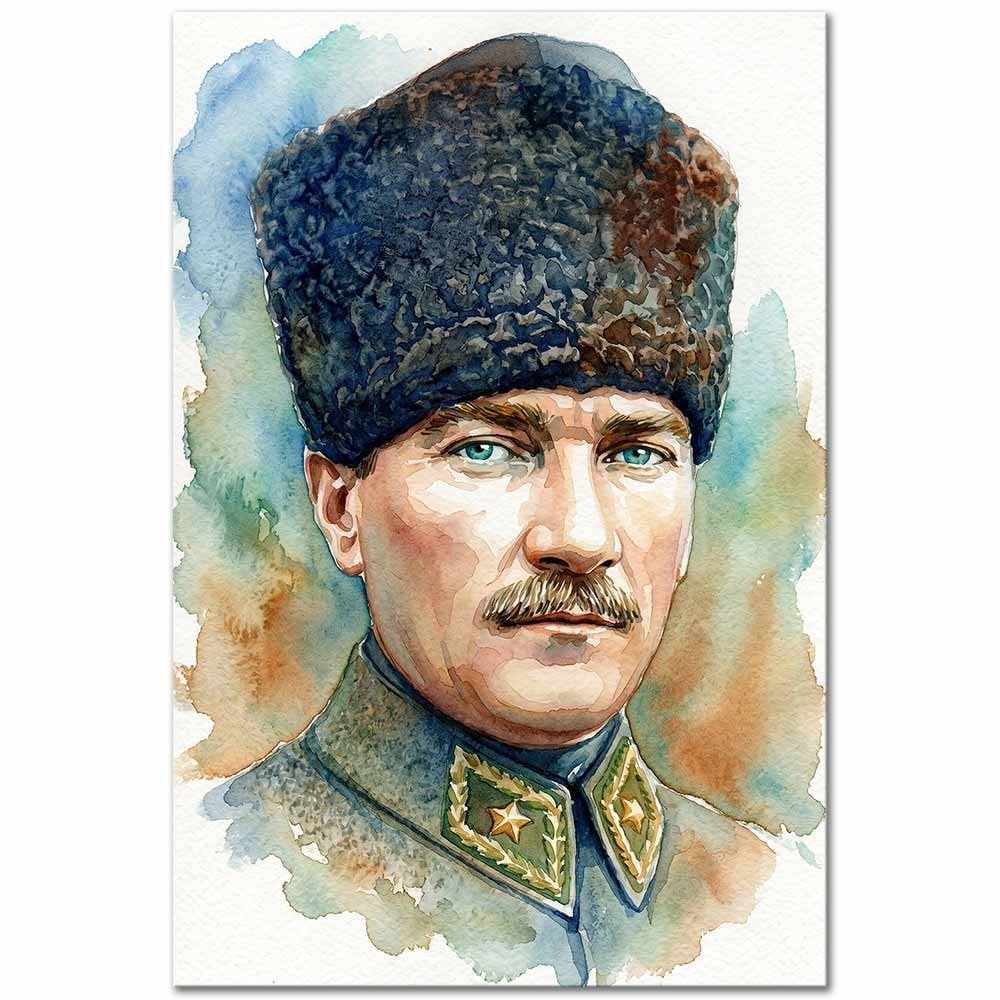 Gazi Mustafa Kemal Atatürk Kanvas Tablo