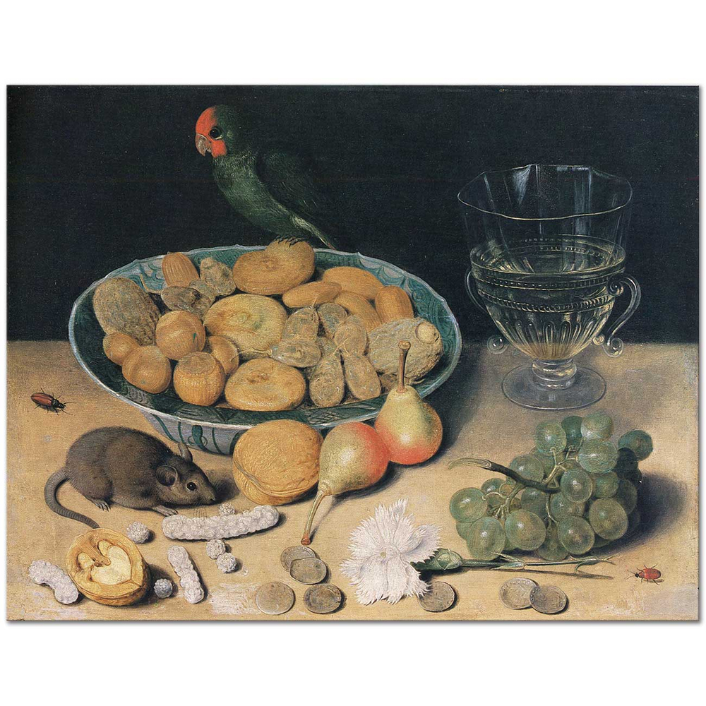 Georg Flegel Üzümlü Natürmort Kanvas Tablo