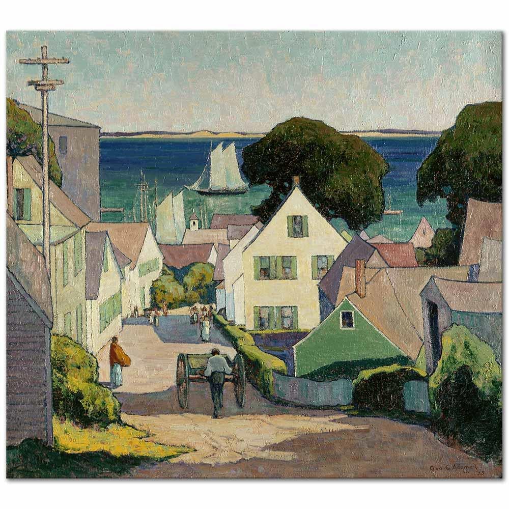 George Adomeit Limana Doğru Kanvas Tablo