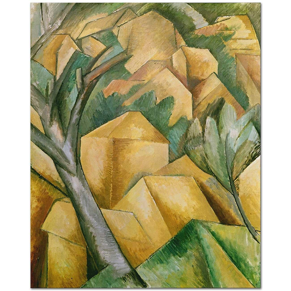 Georges Braque L'Estaque'de Evler Kanvas Tablo