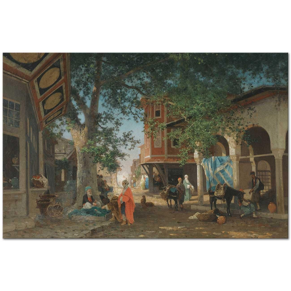 Germain Fabius Brest A Street in Istanbul Art Print