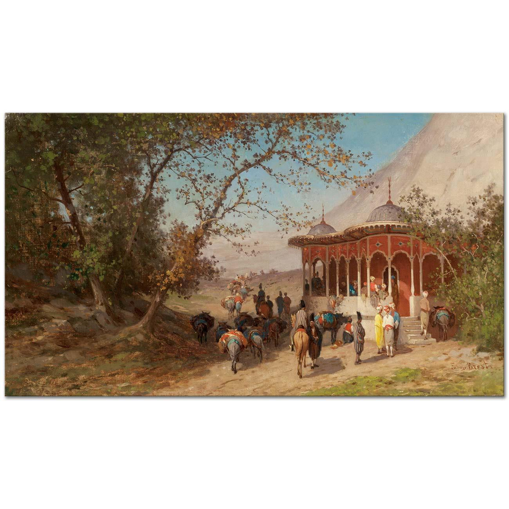 Germain Fabius Brest Amasya Yolunda Mola Yeri Kanvas Tablo