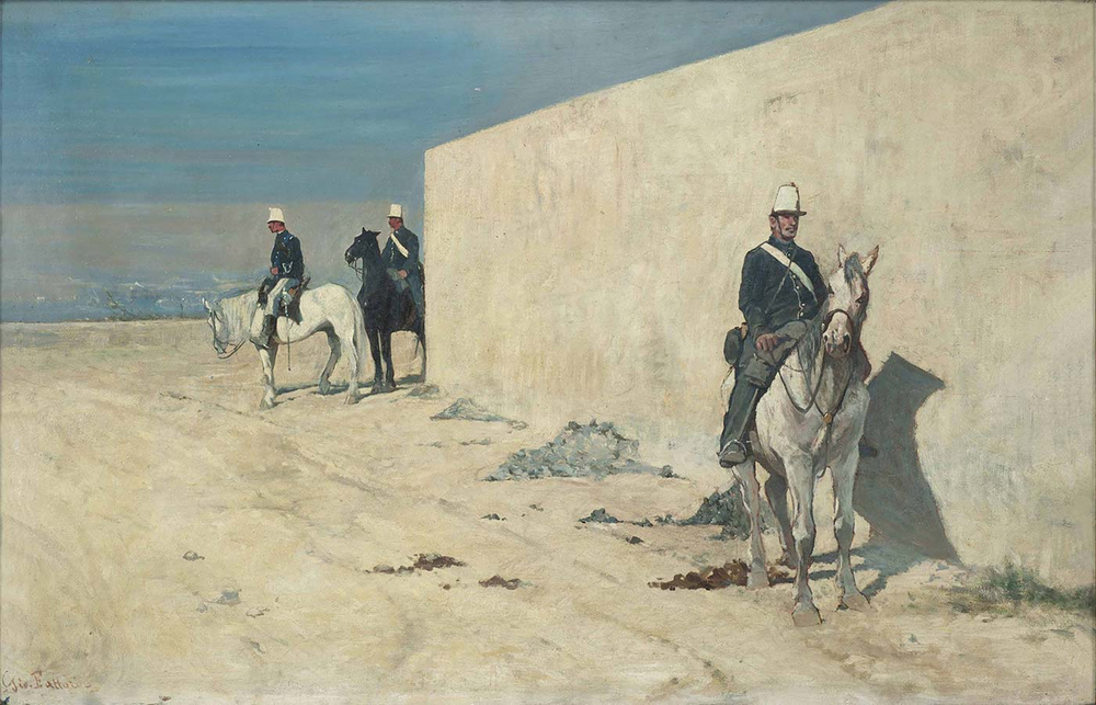 Giovanni Fattori Nöbet Kanvas Tablo