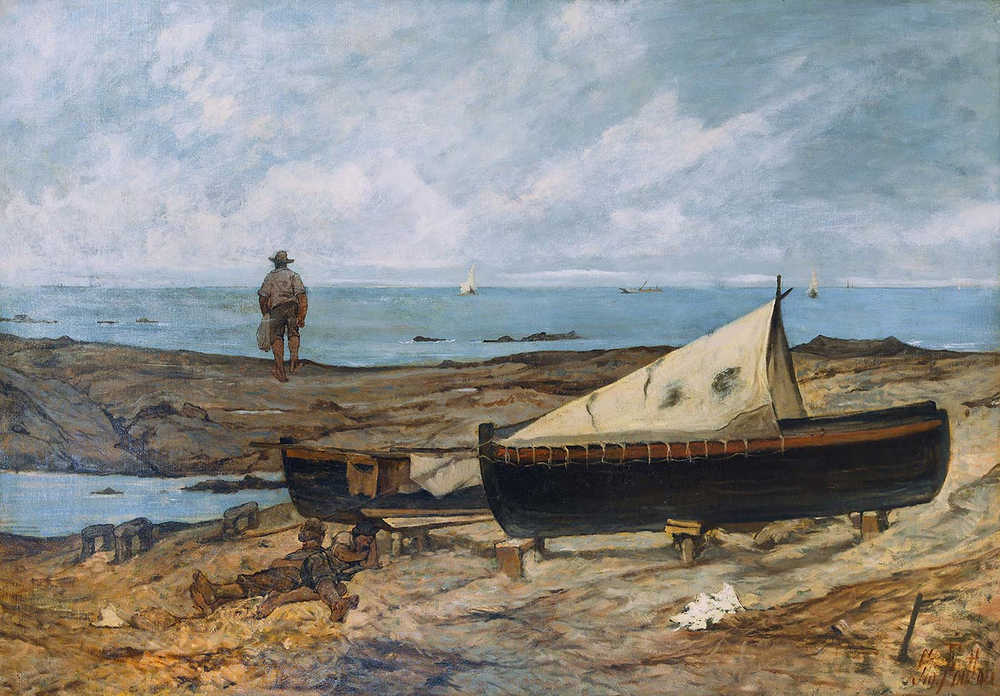 Giovanni Fattori Gri Gün Kanvas Tablo