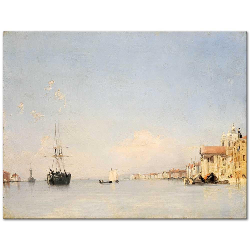 Richard Parkes Bonington Giudecca Venedik Kanvas Tablo