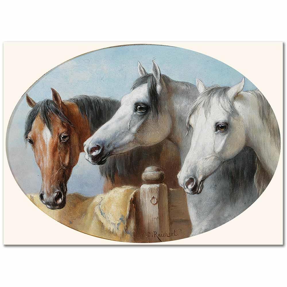 Carl Reichert İyi Arkadaşlar Kanvas Tablo