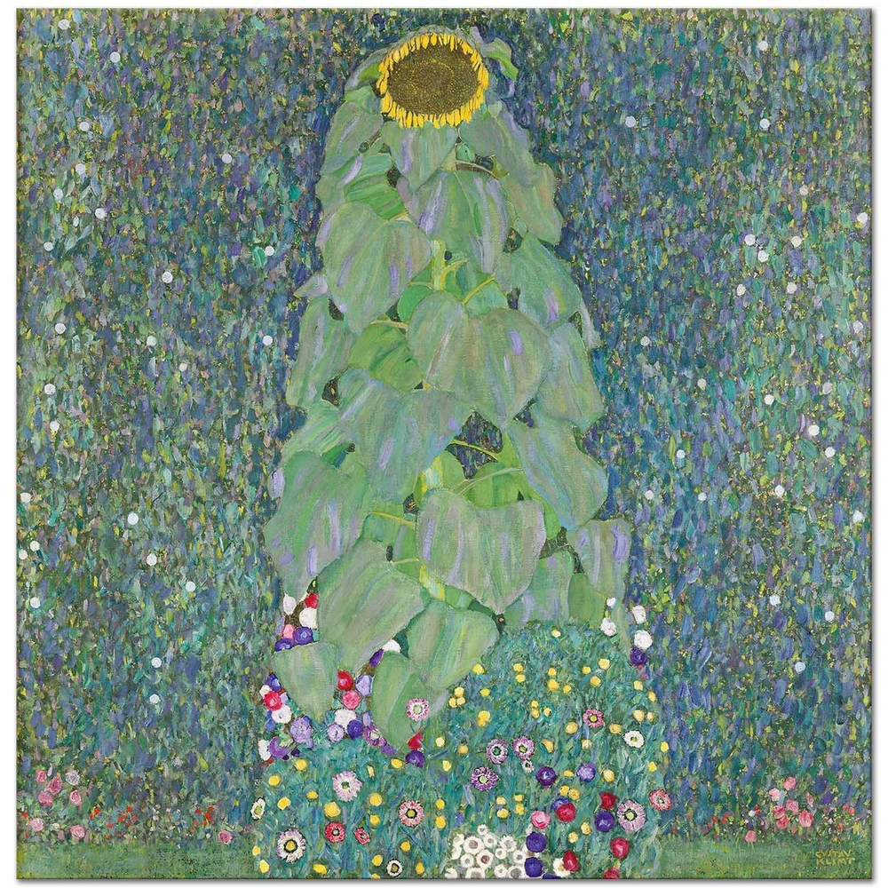 Gustav Klimt Ayçiçekleri Kanvas Tablo