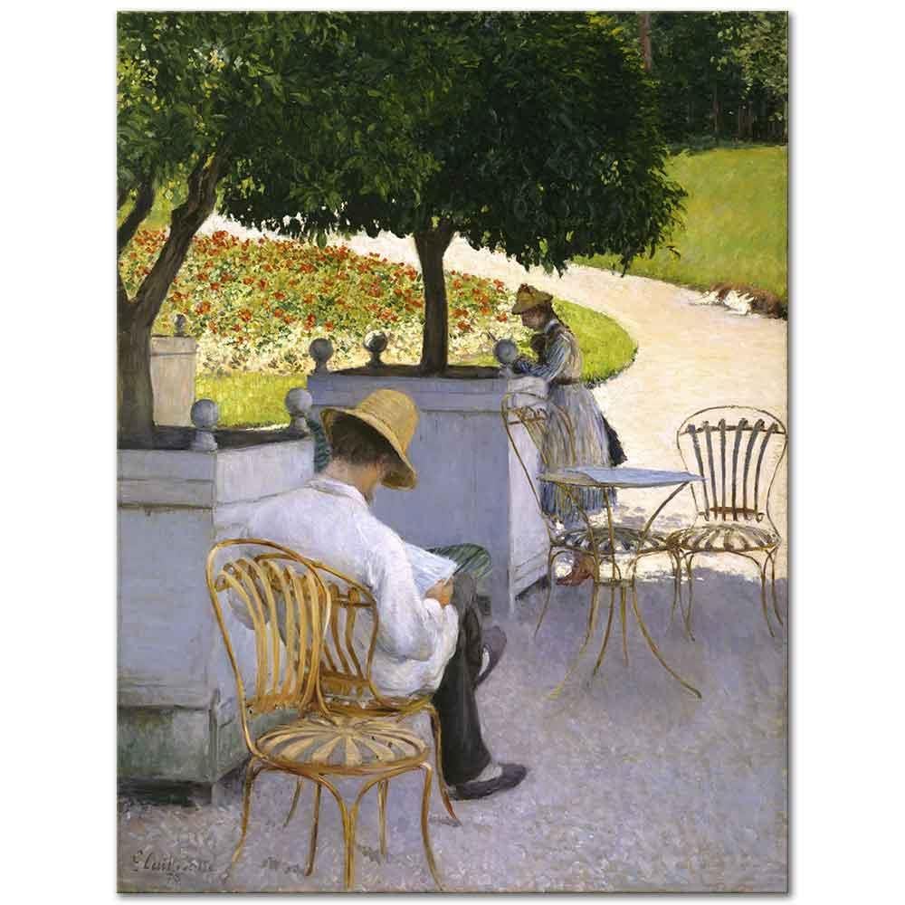Gustave Caillebotte Portakal Ağaçları Kanvas Tablo