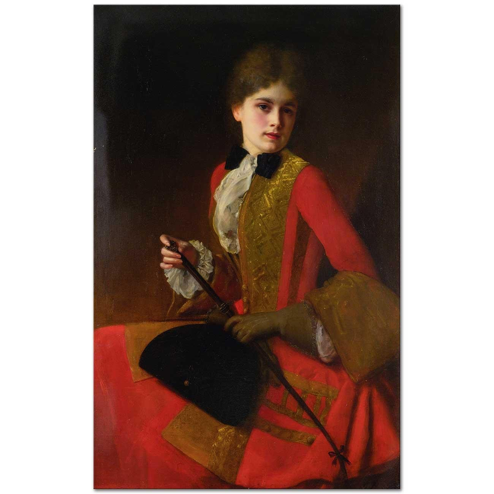 Gustave Jean Jacquet Binici Kız Kanvas Tablo