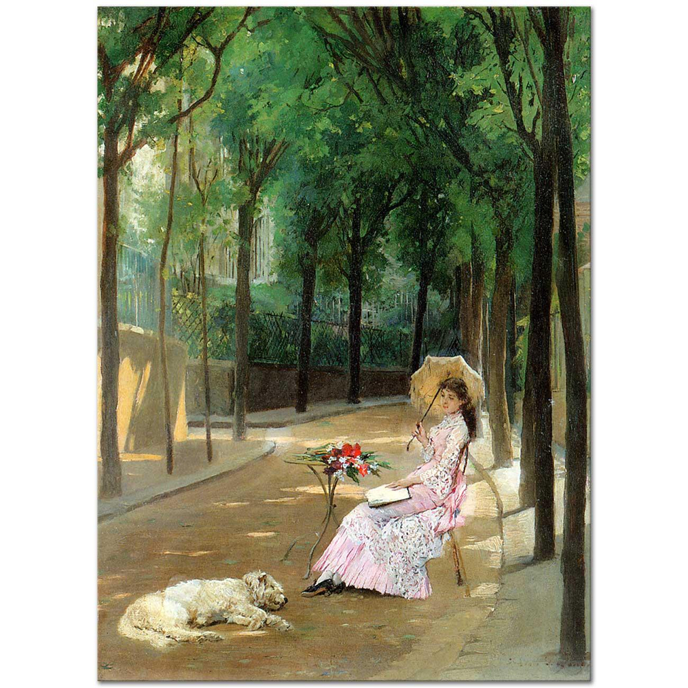 Gustave Leonhard de Jonghe Öğleden Sonra Kanvas Tablo