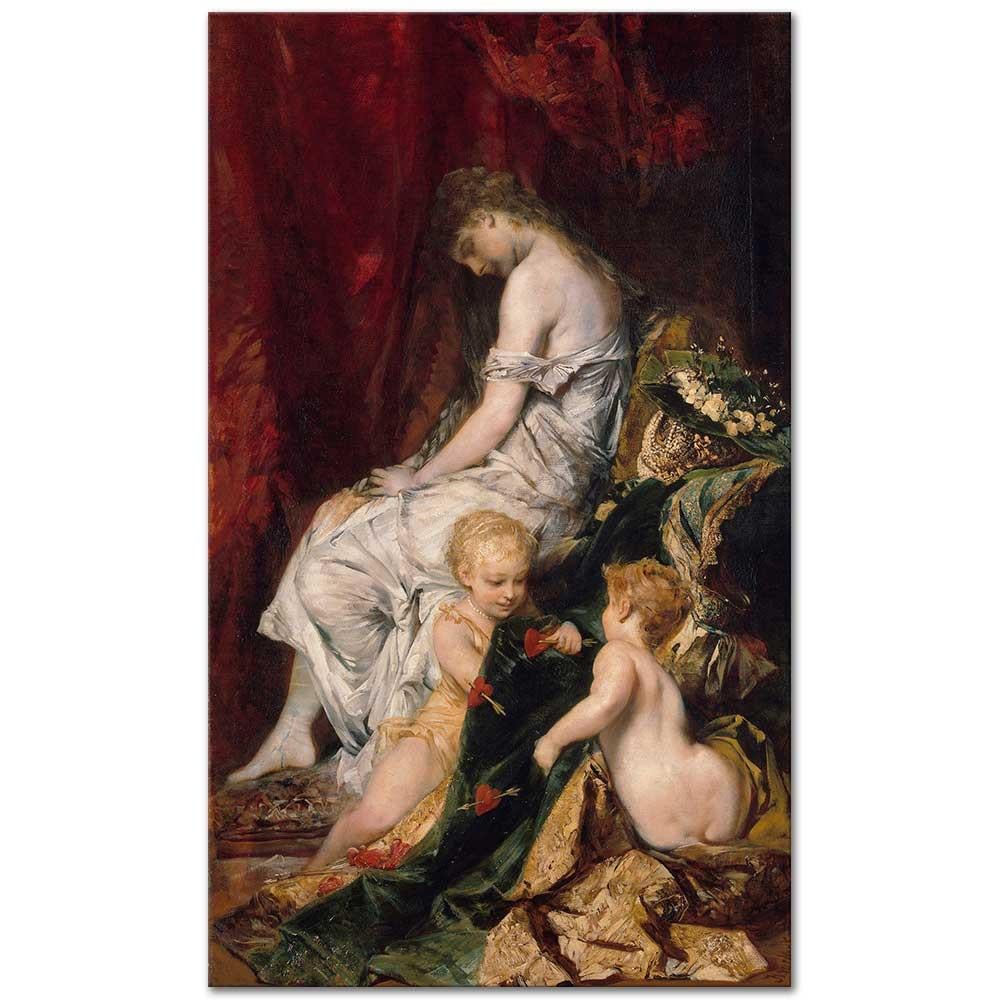 Hans Makart Balo Sonrasındaki Rüya Kanvas Tablo