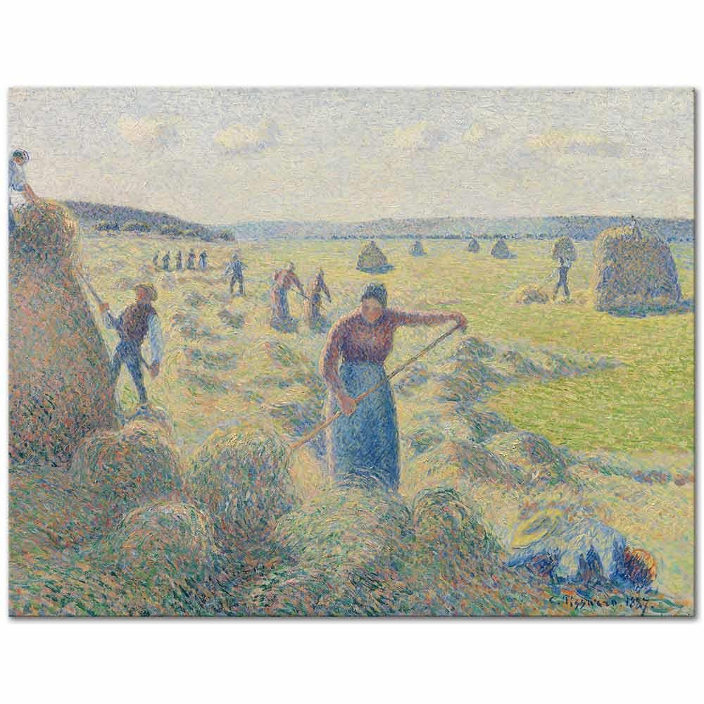 Camille Pissarro Saman Yapımı, Eragny Kanvas Tablo