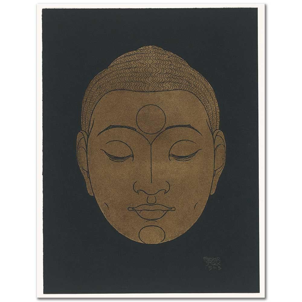 Reijer Stolk Buddha'nın Başı Kanvas Tablo