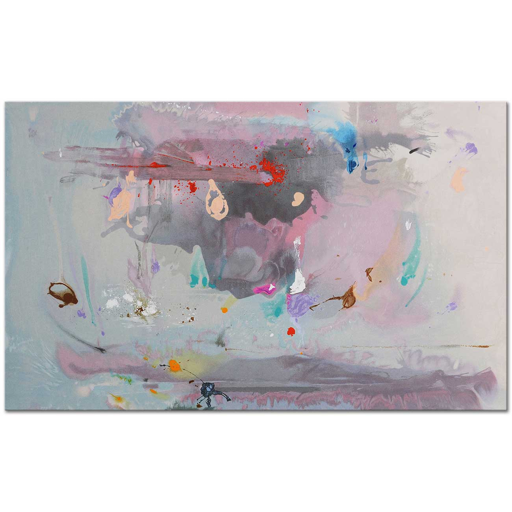 Helen Frankenthaler Grey Fireworks Art Print