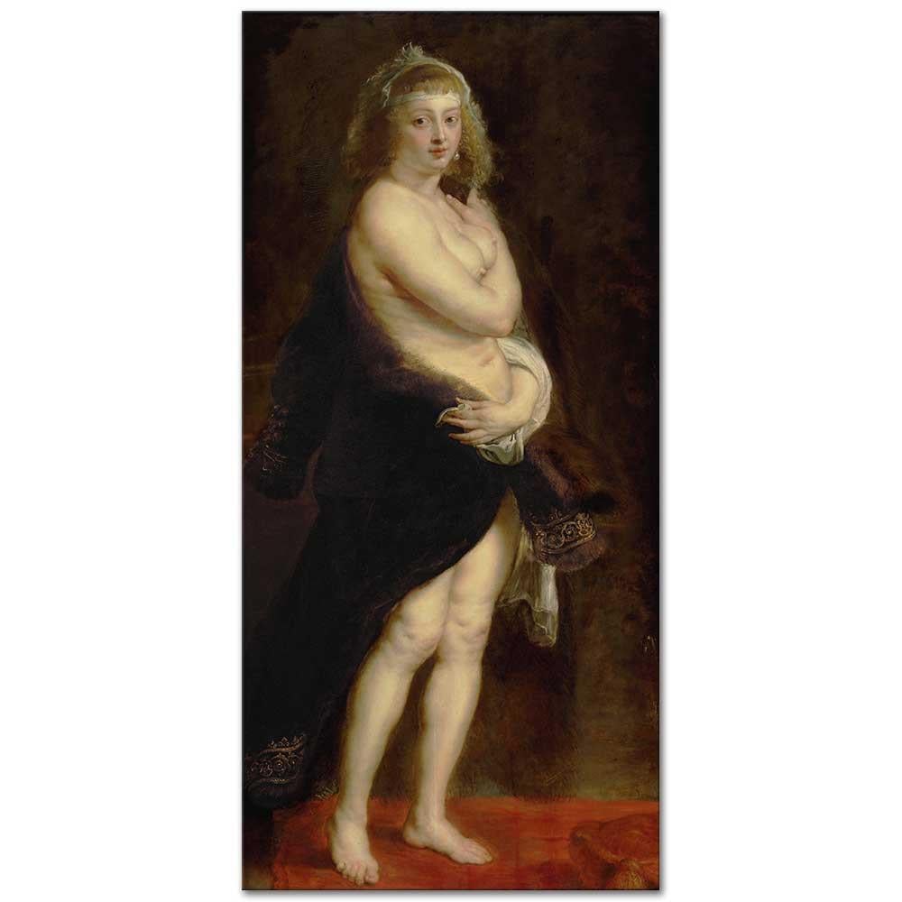 Peter Paul Rubens Helena Fourment Kürkü ile Kanvas Tablo
