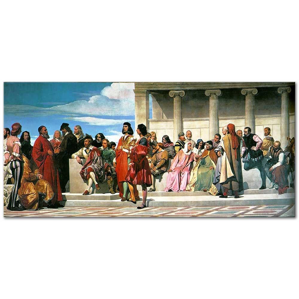 Paul Delaroche Güzel Sanatlar Akademisinden Bir Bölüm II Kanvas Tablo