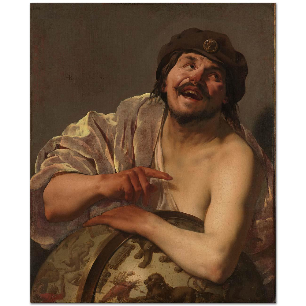 Hendrick ter Brugghen Democritus Art Print