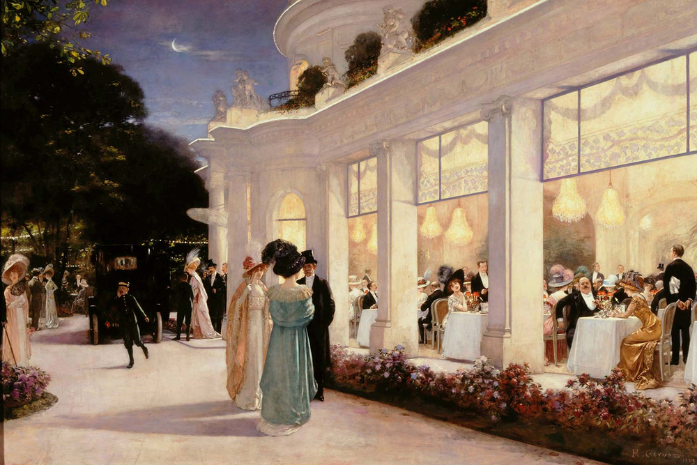 Henri Gervex Pre Catelan'da Akşam Kanvas Tablo