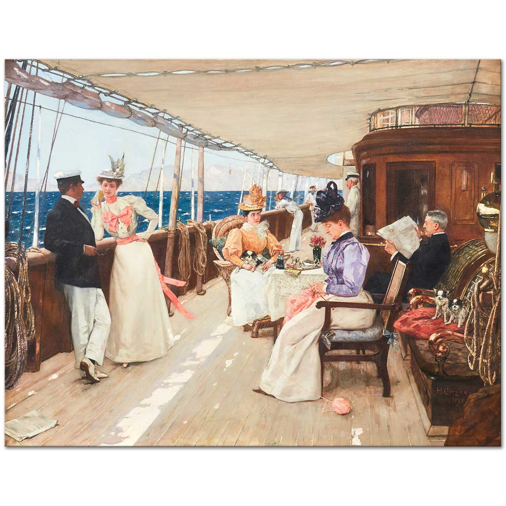 Henri Gervex Yachting in the Archipelago Art Print
