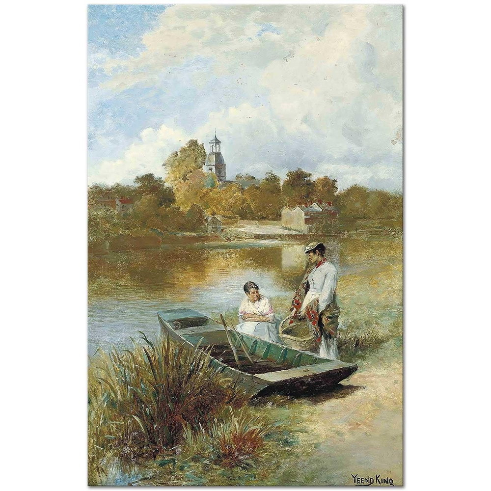 Henry John Yeend King Nehirde Gezinti Kanvas Tablo