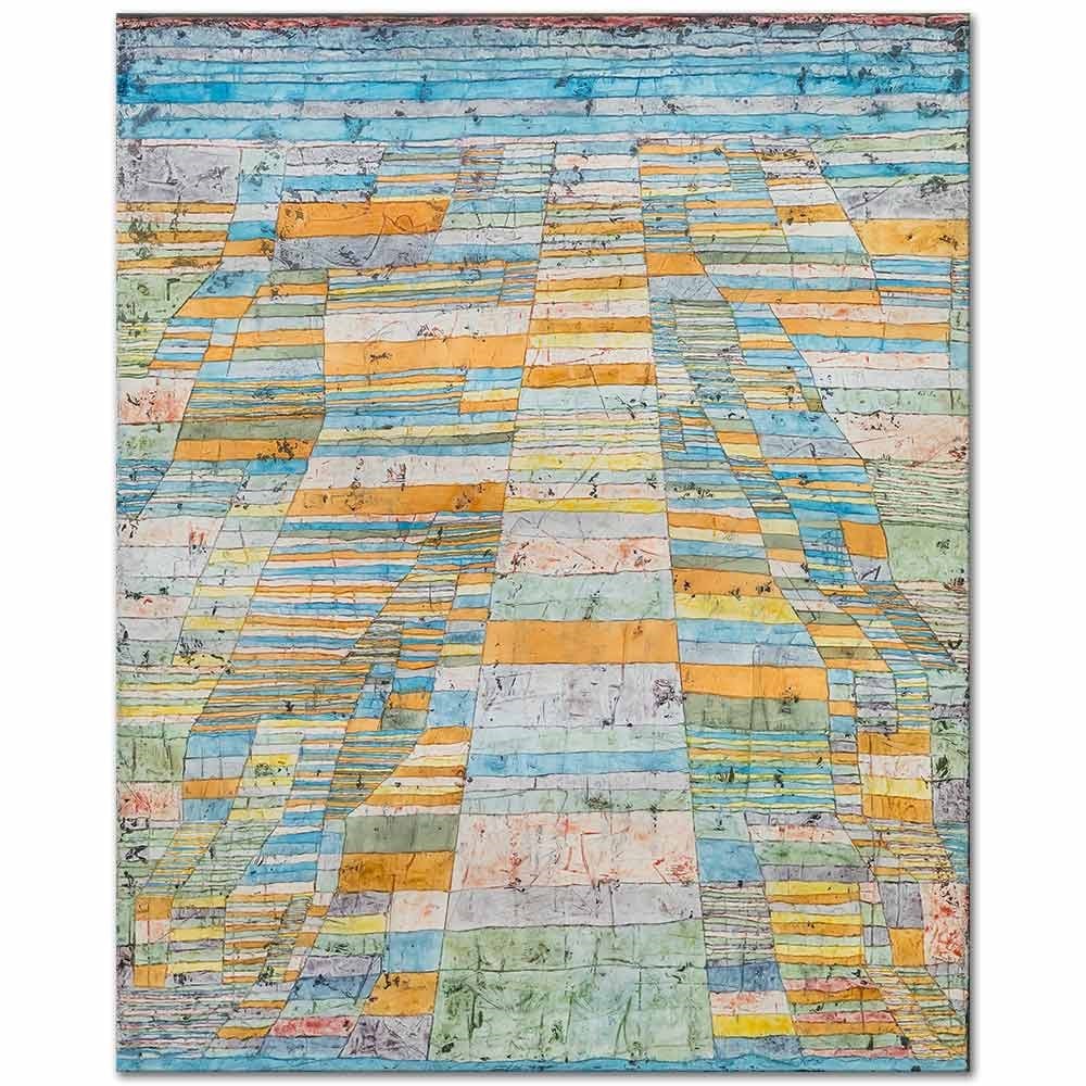 Paul Klee Ana ve Yan Yollar Kanvas Tablo