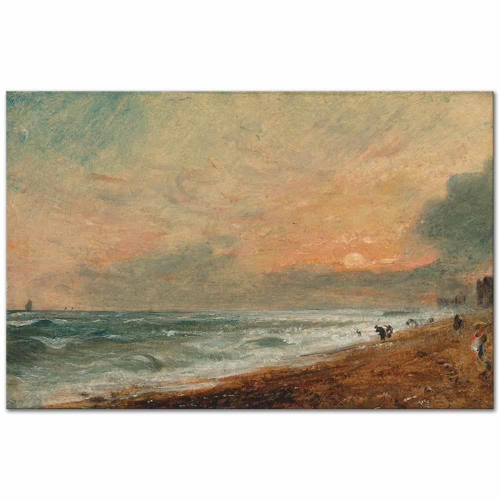 John Constable Hove Sahili Kanvas Tablo