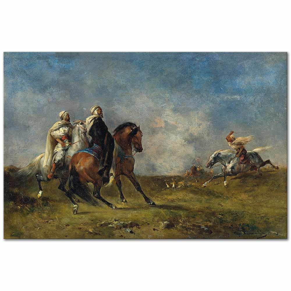 Eugene Fromentin Gazel Avı Kanvas Tablo