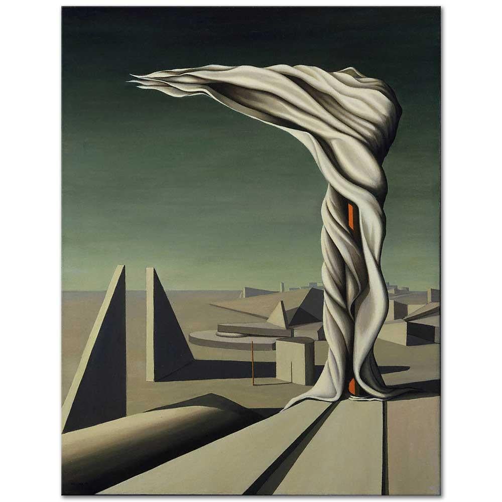 Kay Sage Üç Şehir Gördüm Kanvas Tablo