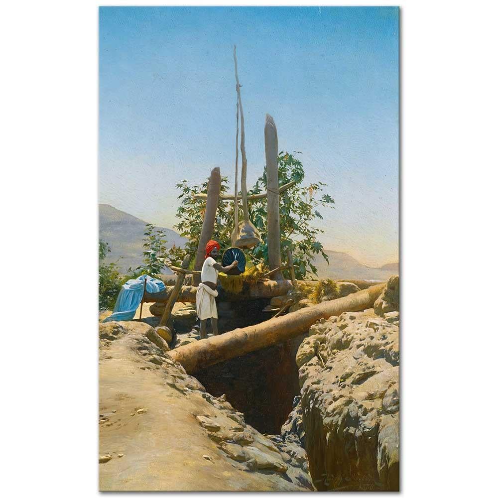 Rudolf Swoboda Nubia'da Kanvas Tablo