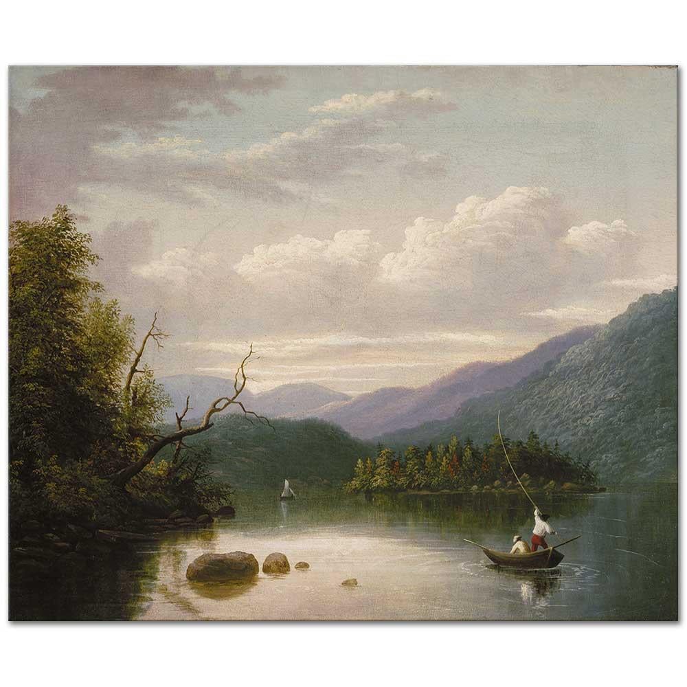 Thomas Doughty Adirondaks Civarında Kanvas Tablo