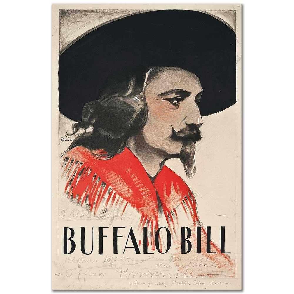 Eric Rohman Buffalo Bill Kanvas Tablo