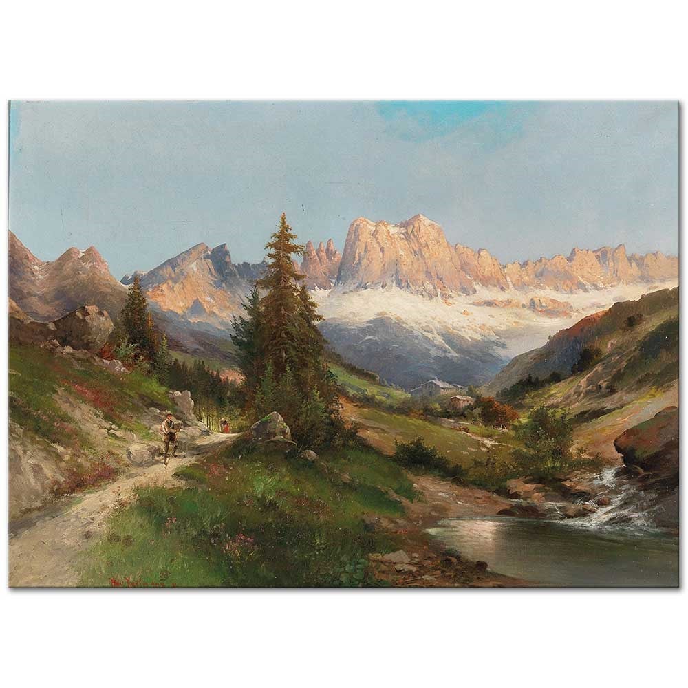Karl Kaufmann Dolomites Manzarası Kanvas Tablo