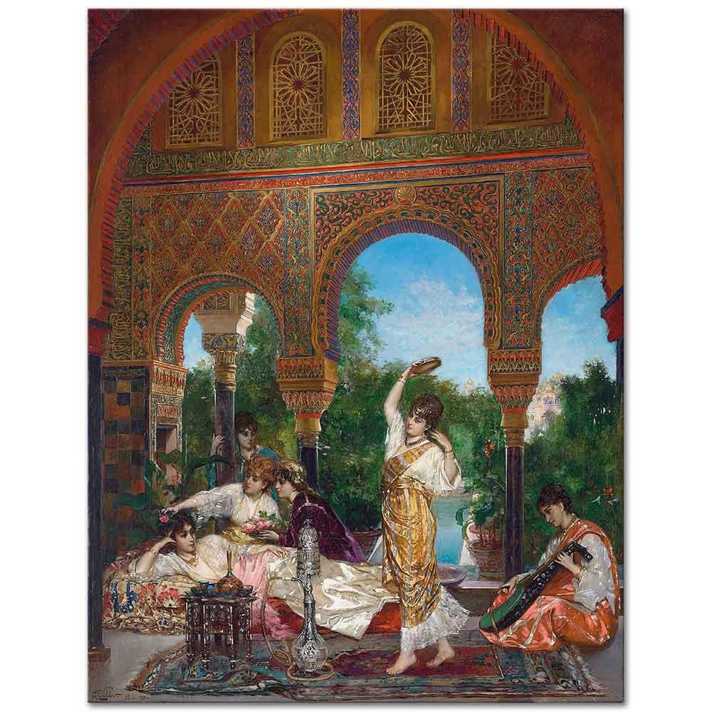 Edouard Frederic Wilhelm Richter Haremde Kanvas Tablo
