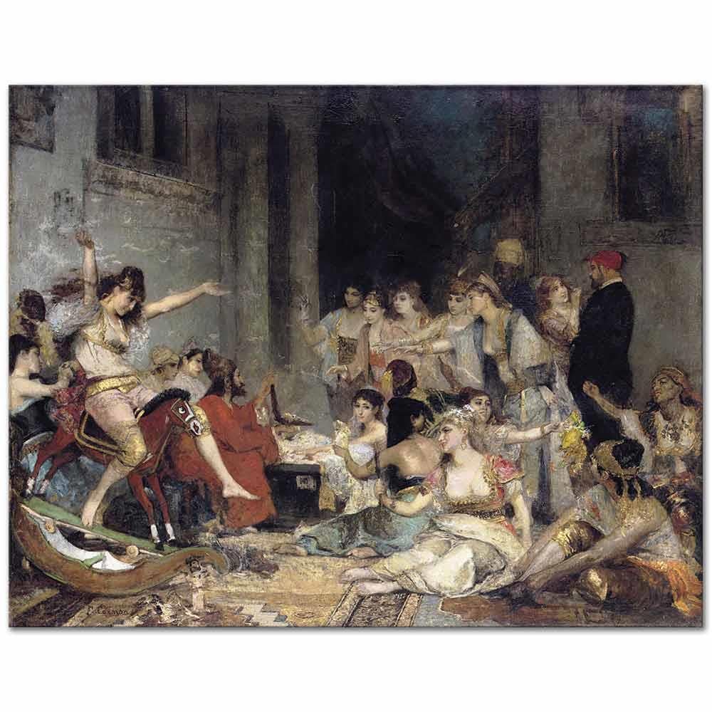 Fernand Cormon Haremde Kanvas Tablo