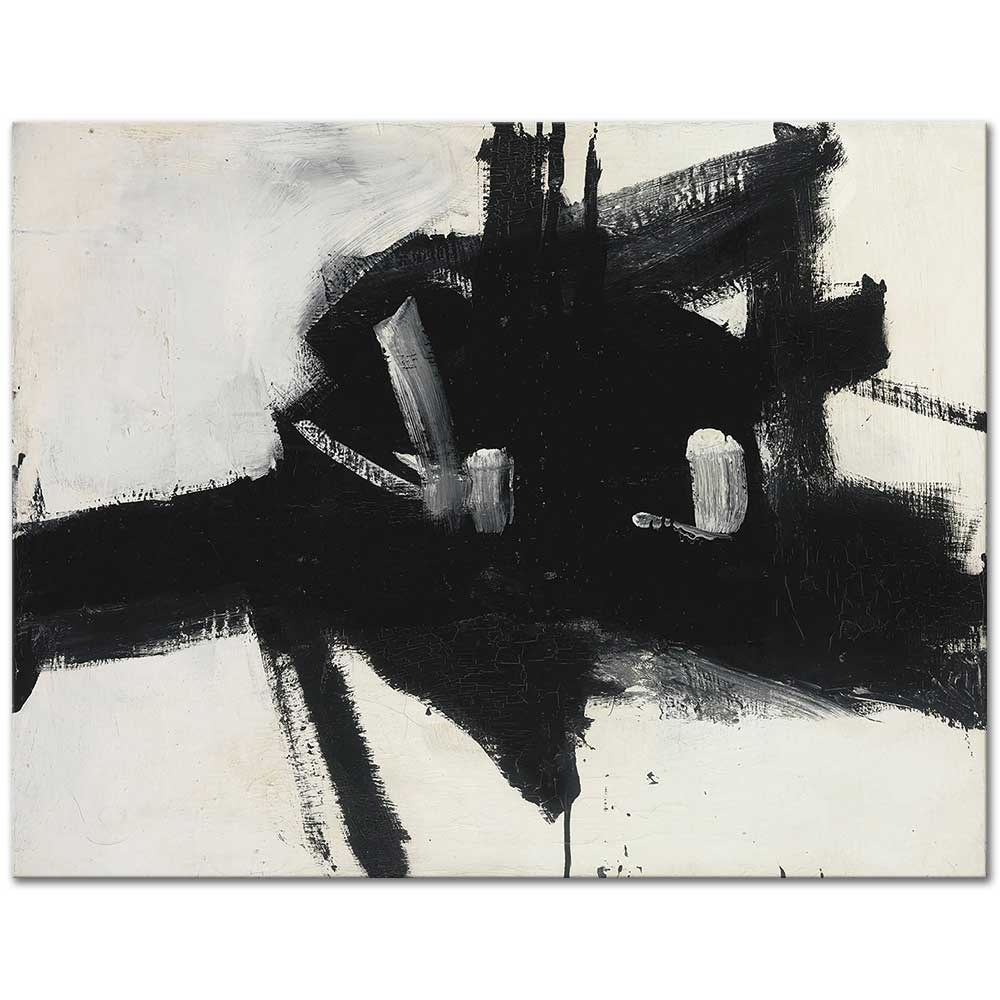 Franz Kline Kavşak Kanvas Tablo
