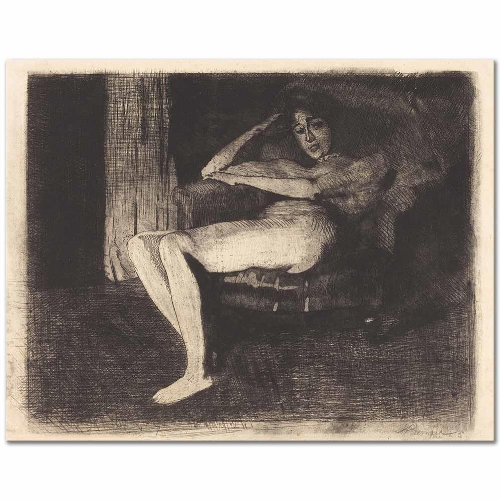 Paul Albert Besnard Samimi Fantezi Kanvas Tablo