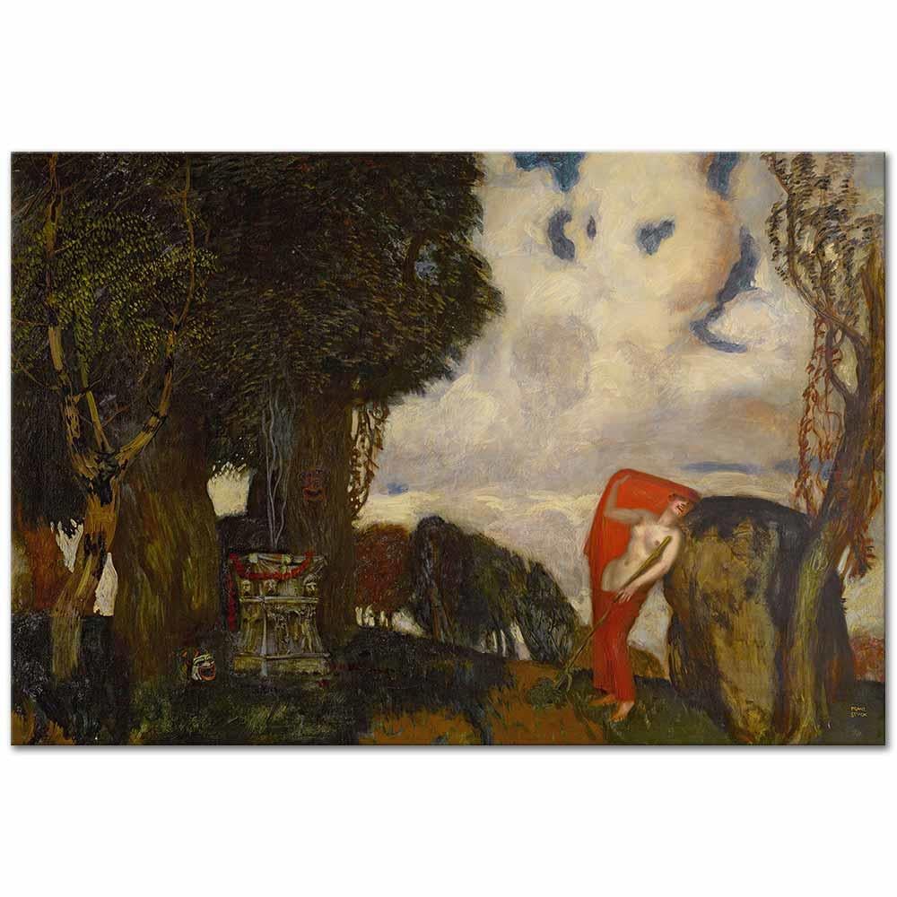 Franz von Stuck Iphigenia Aulis'te Kanvas Tablo