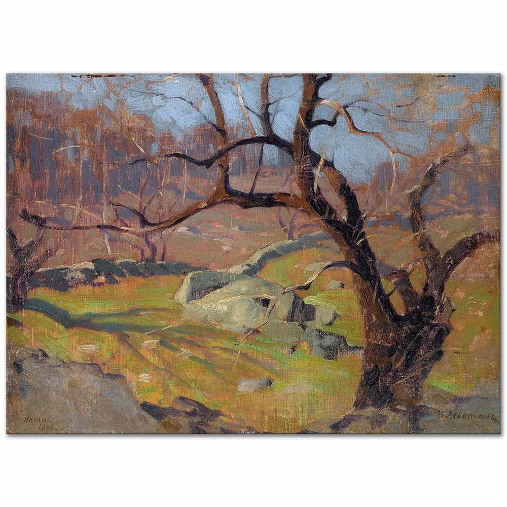 Isaac Levitan Yalta Yakınlarından Görünüm Kanvas Tablo