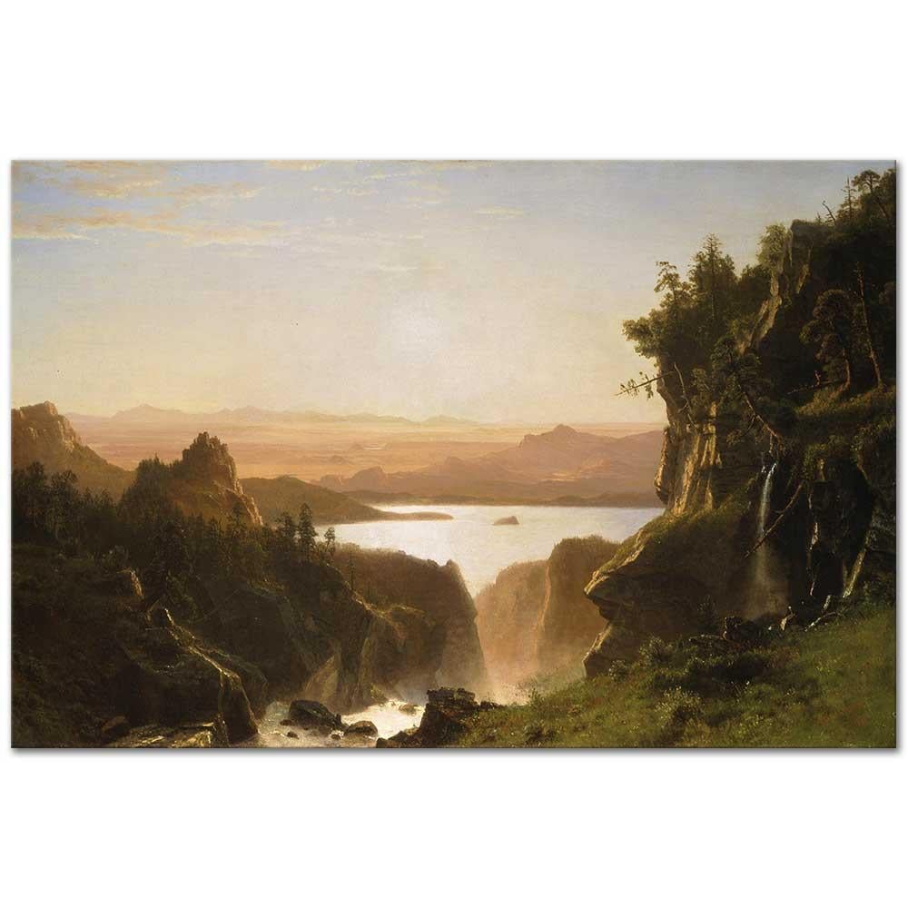 Albert Bierstadt Wind Nehri Ağzı, Wyoming Kanvas Tablo